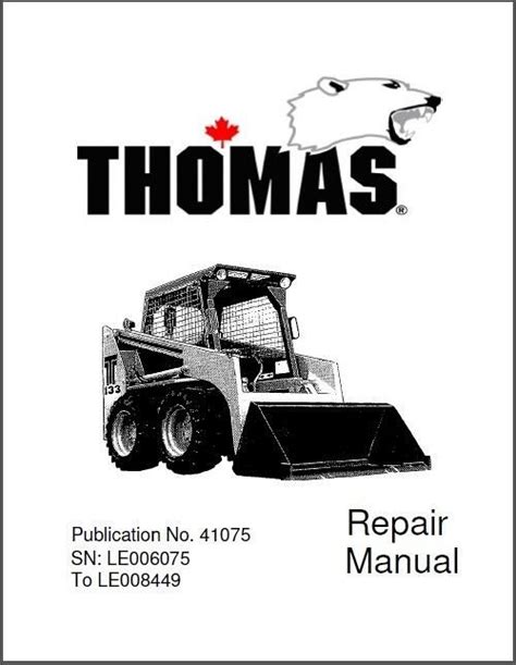 thomas t133 skid steer parts manual|thomas skid steer for sale.